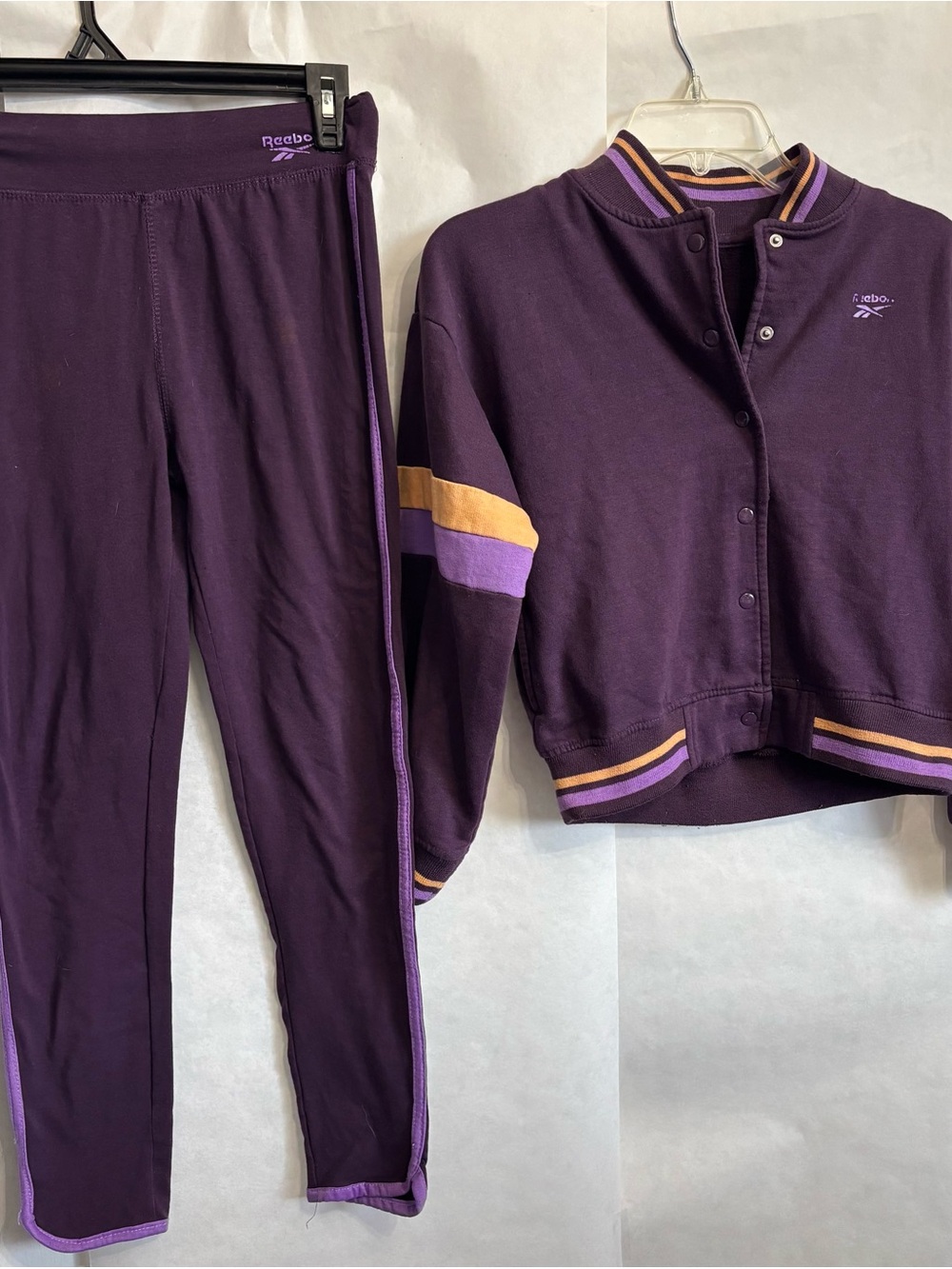 Reebok Deep Purple Snap-Front Jacket Set